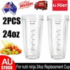 2pcs Replacement 24oz cups for Nutri Ninja Blender Auto iQ 900w 1000w 1500w AU
