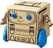 Sci:bits. Box Robot. Ages 5+ Doodle on the box to design your own Robot Set of 2