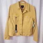 Liverpool L .A Woman's Plus Size 1X Temma Denim Jacket Golden Yellow