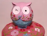 Owl Figure Trinket Ring Dish Candy Pin Pill Box Birds Home Decorative Ornament