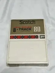 NEW SEALED BLANK SCOTCH MAGNETIC TAPE 8 - Track Cartridge 80 Minutes 3M