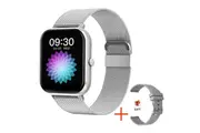 Smart Watch for Men Women(Answer/Make Call),1.83" Fitness Tracker with Blood Pressure Heart Rate Monitor,Sleep Tracker, IP68 Waterproof(Silver)