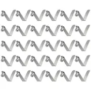 30pcs 7.8x12x43mm Single Button V-Shaped Paddle Snap Spring Clips Solid Head