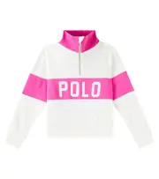 [Polo Ralph Lauren Kids] Polo Ralph Lauren Kids Logo cotton-blend terry polo sweater Y 1,5-2 white