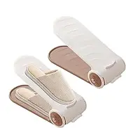 Gwtdtoad Shoe Stacker Organizer | Adjustable Shoe Space Saver Shoe Holder | Shoe Storage Stacker Holder 4-Speed Non-Slip for High Heels Slippers Flat Shoes
