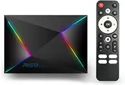 CHROX Android TV Box 14.0, R69 Plus 4GB RAM 32GB ROM H728 CPU Quad-Core 64Bit Cortex-A53, 8K Smart TV Box Supports 2.4G/5G Dual-Band WiFi Bluetooth 5.0 USB 3.0 LAN Smart Tv Box,2gb+16gb