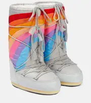 [Moon Boot] Moon Boot Icon Rainbow snow boots UK 2.5 multicoloured