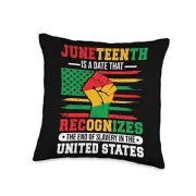 Juneteenth Is A Date That Recognizes The End Of Slavery In Throw Pillow 16x16