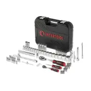 INTERTOOL 94pc 1/4" and 1/2" Ratchet Socket Wrench and Bit Set ET08-8094
