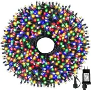105FT 300LEDs Christmas Lights Outdoor Indoor String Lights 8 Modes Memory Fu...