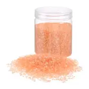 454g Crushed Glass Chips 3-6mm Irregular Broken Sprinkles Glass, Light Amber