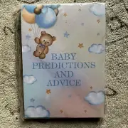 30 Baby Predictions & Advice Blue Theme Bear W Ballon’s Baby Game Cards (NEW)