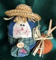 HANDCRAFTED CLOTH EGG SCARECROW