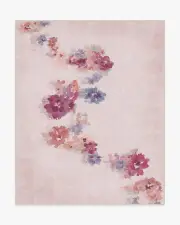 245' x 305' | Machine Washable Runner Rug | Kid & Pet Friendly | Indoor Rug | Clara Soft Rose Flatwoven Rug | Ruggable