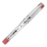Pilot Prera Fountain Pen Transparent Red Calligraphy w/ Converter New