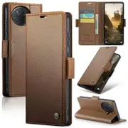 Foxdock Case for Xiaomi POCO F7 Ultra Lightweight RFID Blocking Magnetic Closure Leather Flip Cover with 3 Card Slots Cover Compatible with Xiaomi ...