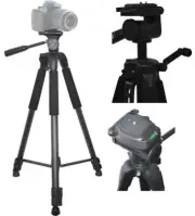 Pro 75" Heavy-Duty Tripod w/Case For Panasonic Lumix DC-G95 DC-S1H DC-S1R DC-S1