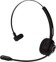 BT Telephone Headset, Single Ear Bluetooth Earpiece with Rotatable Mic, Wireless Headphone for Customer Service, Compatible with PC, Cell Phone, Laptop