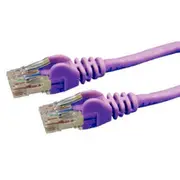 Dynamix PLP-C6A-7H Cat6 RJ45 Patch Lead - 7.5m - Purple UTP - T568A - 250MHz - 24AWG - Slimline - Snagless - Gold Plated [PLP-C6A-7H]