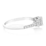 18ct White Gold 0.6 Carat Diamond Claw Solitaire Ring, L