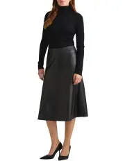 [David Lawrence] Stasia Merino Roll Neck Knit Jumper in Black
