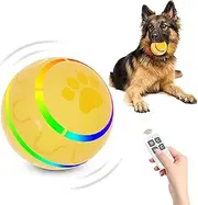 Remote Control Dog Balls, Peppy Pet Ball for Dogs, Aggressive Chewers Toy, Automatic Interactive Rolling & Shaking Pet Gifts