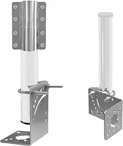 Starlink Wall Mount with Stainless Steel Pipe Adapter, Starlink Internet Kit Satellite Mounting Kit for Roof or Wall or Eave Installation, Compitable with Starlink Gen 2 and High Performance Dish