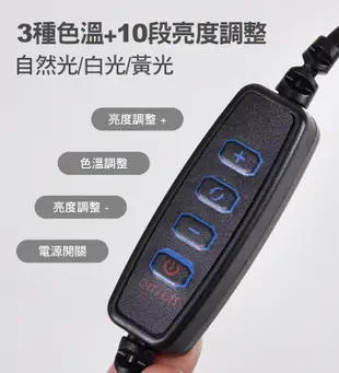 TheLife嚴選 USB 10段調光8W LED多用途夾燈(燈殼顏色隨機) (8折)