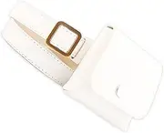 [TOGEVAL] 1pc Waist Bag Waist Purse for Women Cross Body Purse Women Pocketbooks for Women Crossbody Bee Key Chain Plush Coin Purse Fanny Bag for Women Belt Bag Zip Id Case Wallet White