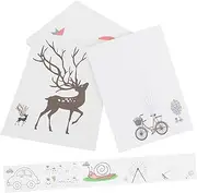 UPKOCH 30 pcs Finger Painting Cards Educational Drawing Cards for Kindergarten Fun for Learning Tool to Enhance Imagination and Hands Skills