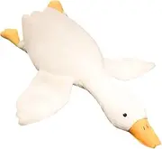MDXMY 19.7" Goose Stuffed Animal White Swan Throw Plush Pillow Super Soft Sleeping Pillow（Down White, 19.7"