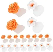 FOYTOKI 16Pcs Silicone Toe Separators for Pedicure Soft Gel Toe Spacers for Nail Polish Application Washable and Reusable Toe Dividers for Home and Salon Use