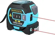 60M Infrared Laser Tape Measure, 3-in-1 Handheld Laser Distance Meter with Large LCD Display, Laser Measurement Tool Scales,5M Tape Measure and Cross Line Laser