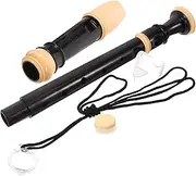 QUMIIRITY 8-hole Boys and Girls Flute Resin Recorder Instrument for Beginners Practice and Adults