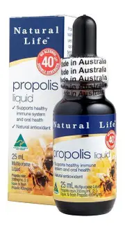 Natural Life Propolis Liquid Alcohol Free Double Strength 40% | 25ml
