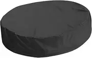 kokiya Round Swimming Pool Covers Children's Outdoor Sandpit Toy Protective Cover Sandbox Sandbox Canopy Multifunction for Dog Swimming Pool Beach, 122cmx30cm