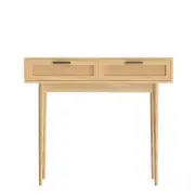 Rattan Console Table Drawer Storage Hallway Tables Drawers