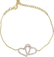 [Tummy Tub] Bracelets,Bracelet Jewellery,Anklet String Charm,Wave Bracelet Anklets Women's Girls Style Chains Beach Anklets Jewellery Anklets Adjustable Size Silver Chain (Color : Gold)