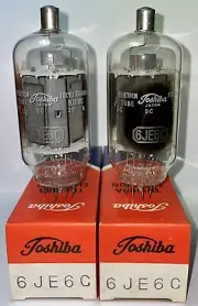 2x 6JE6C tube Toshiba NOS double side O Getter Ham Radio OTL, 6LQ6, 6MJ6