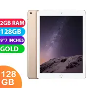 Apple iPad AIR 2 Wifi + Cellular (128GB, Gold) - Grade (Excellent)