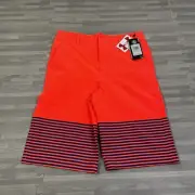 Under Armour Match Play Vented Golf Shorts 1306054 Boys Size 20 Bright Red $50