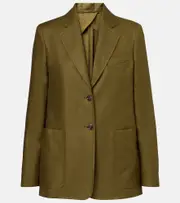[Max Mara] Max Mara Guglia linen blazer UK 16 brown