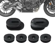 Motorcycle Fairing Rubber Grommet | Motorcycle Tank Grommet Set | Rubber Side Oval Round Washer for Most Fairings