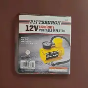 Pump Portable Inflator New 12V Plug W/ Pressure Gauge Basketball Bike Tire