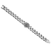 Harley-Davidson® Men's Bracelet Stainless Steel Cuban Link 212 / HSB0015