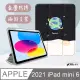 VXTRA 2021 iPad mini 6 第六代 藝術彩繪氣囊支架皮套 保護套(宇宙星球)