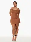 Wilfred Trance Mini Dress in Mocha Sorbet Brown Size Medium NWT