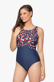 Chlorine Resistant One Piece Animal Sweet-Multi