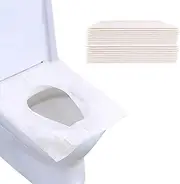 Mashano Disposable Toilet Seat Cover, Flushable, 8 Packs Set of Total 60 Sheets, Portable Toilet Seat Covers for Adults - Travel Accessories for Public Restrooms, Airplane, Camping