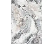 Abby Mineral Natural and Grey Modern Abstract Rectangle Rug